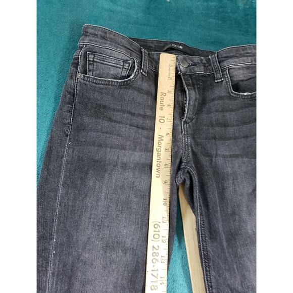 Joes Jeans Size 27 Womens Black Stretch Pants Ladies Mid Rise Fray Hem Ankle - Picture 7 of 13